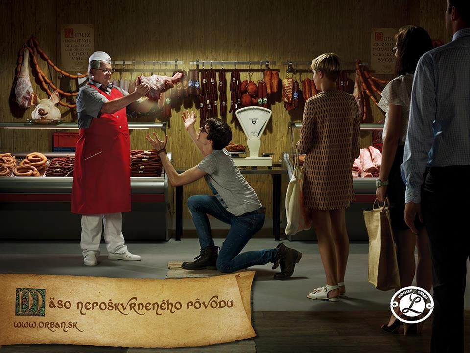 Family butcher shop interior